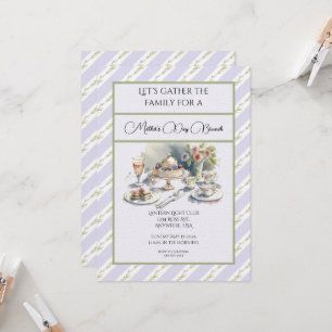 Lavender Mother's Day Brunch Invitation