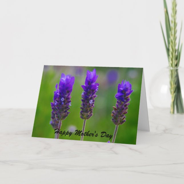 lavender mother's day card (Front)