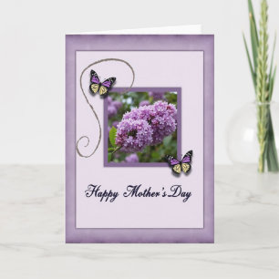 Lavender Mothers Day Spring Card