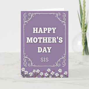 Lavender Mothers Day Wish Card