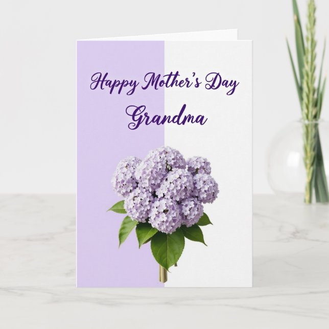Lavender Mum Mothers Day Card (Front)