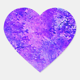 Lavender Nature Heart Sticker