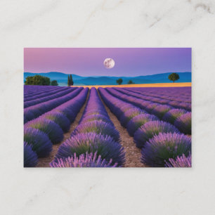 Lavender Nature Outdoors Landscape Calm Peaceful Business Card