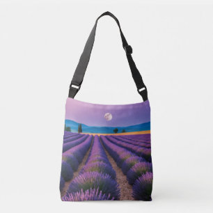 Lavender Nature Outdoors Landscape Calm Peaceful Crossbody Bag