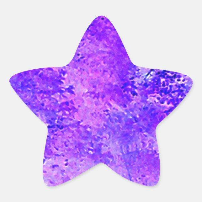 Lavender Nature Star Sticker (Front)