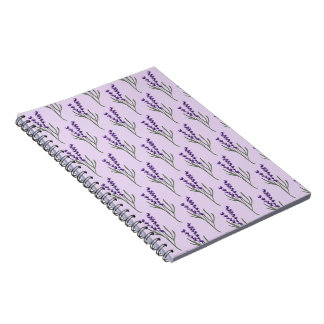 Lavender Notebook Purple Pattern