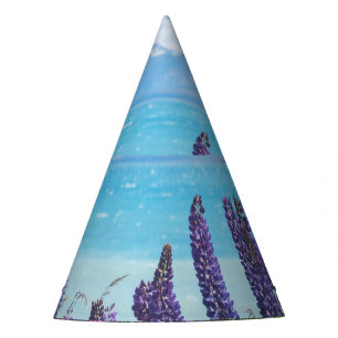 lavender on the lake shore party hat