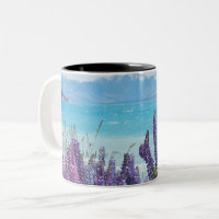 lavender on the lake shore