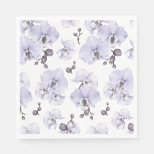 Lavender Orchid Baby Shower Napkins 