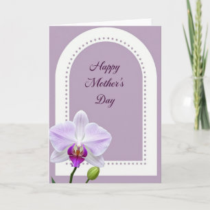 Lavender Orchid Mothers Day Card