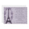 Lavender Paris Grunge Wedding Invitation