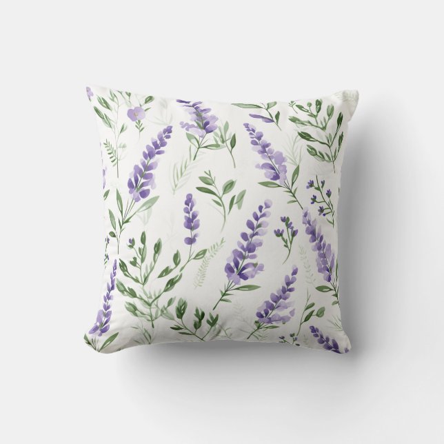 Lavender Pattern Cushion (Front)