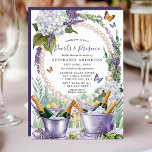 Lavender Pearls and Prosecco Garden Bridal Shower Invitation<br><div class="desc">Celebrate in style with this "Pearls and Prosecco" bridal shower invitation, featuring a beautiful garden-inspired design with lavender florals, lush greenery, and a string of pearls framing the text. Ice buckets filled with champagne and fluttering butterflies add a festive touch, making this invitation perfect for an elegant outdoor bridal shower....</div>