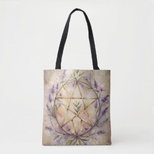 Lavender & Pentacle Tote - Witch’s Garden Dreams Bag