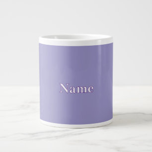 Lavender Personalise With Name  Large Coffee Mug