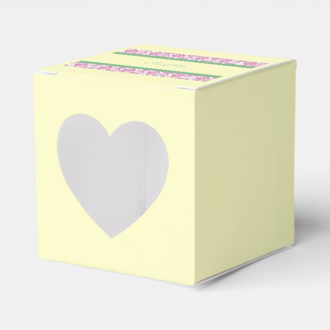 Lavender Personalised Favour Box (Front Side)