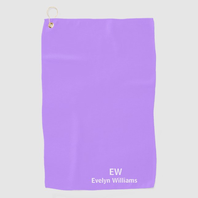 Lavender Personalised Name Towel (Front)