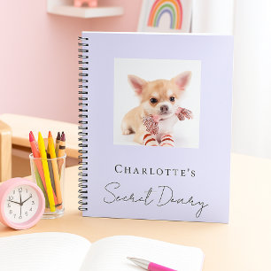 Lavender Pet Photo Diary Notebook