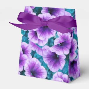 Lavender Petunia Flowers Favour Box