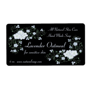Lavender Phlox Blossoms and Vines Handmade Soap