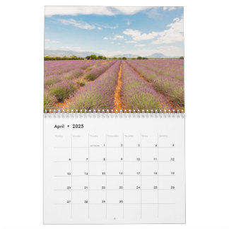 Lavender Photos from France Home Decor Calendar