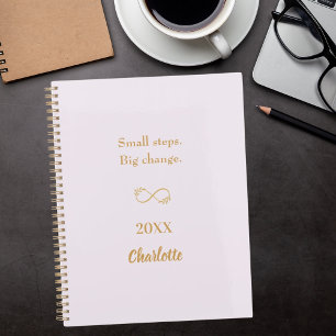 Lavender pink gold motivational quote 2026 planner