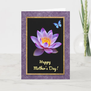 Lavender Pink Petal Mothers Card