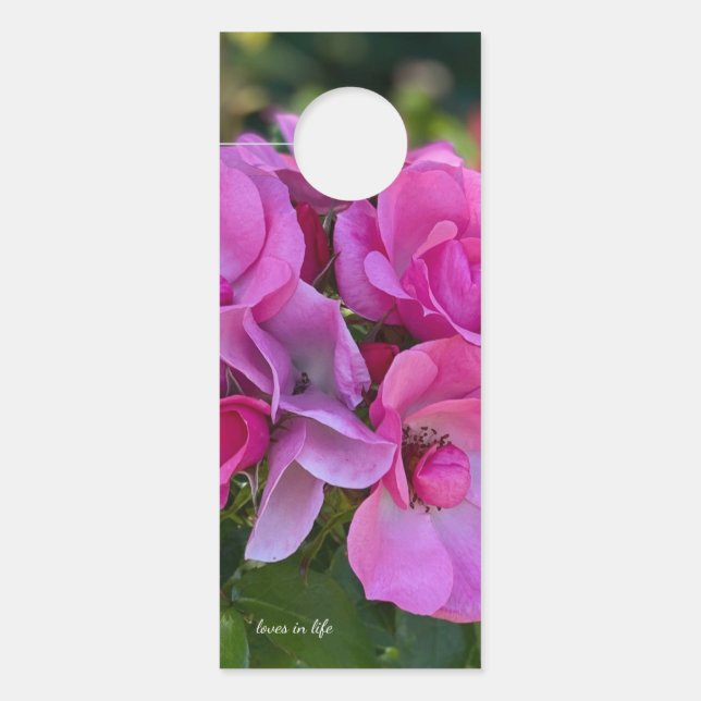  lavender Pink Rose Door Hanger (Front)