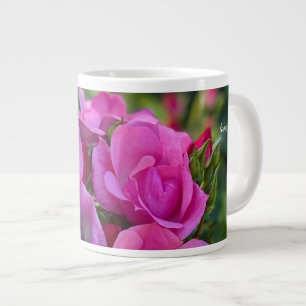 Lavender Pink Rose Large Coffee Mug