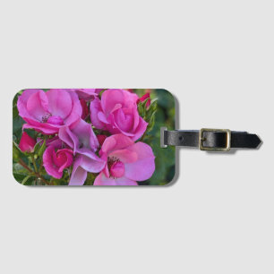 lavender Pink Rose Luggage Tag