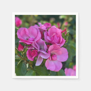 lavender Pink Rose Napkin