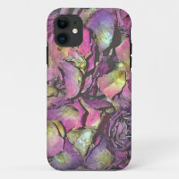 Lavender Pink Rose Petals Watercolor
