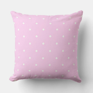 Lavender Pink with white dots Cushion