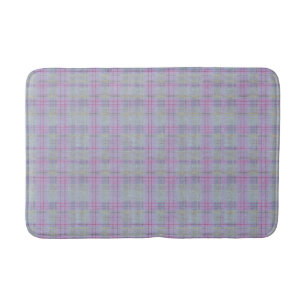 Lavender Plaid Harmony  Bath Mat