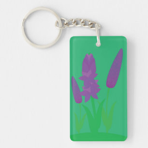 Lavender Plants Key Ring