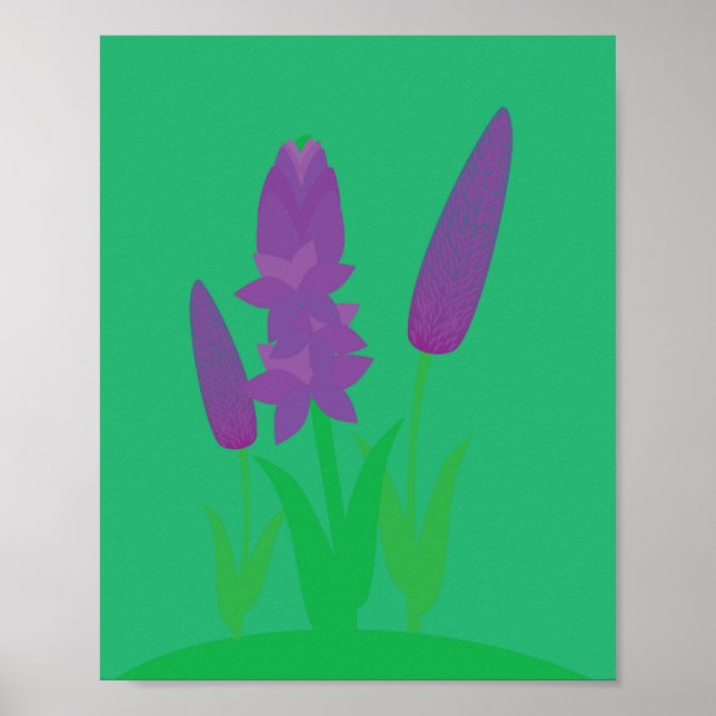 Lavender Plants Poster (Front)