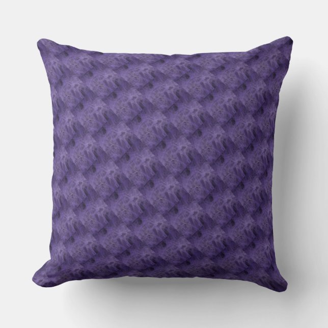 Lavender Plum Purple Throw PIllow (Front)