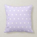 Lavender Polka Dot Cushion<br><div class="desc">Lavender polka dot pattern</div>