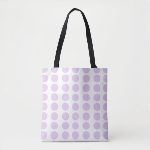 Lavender Polka Dots Design Tote Bag