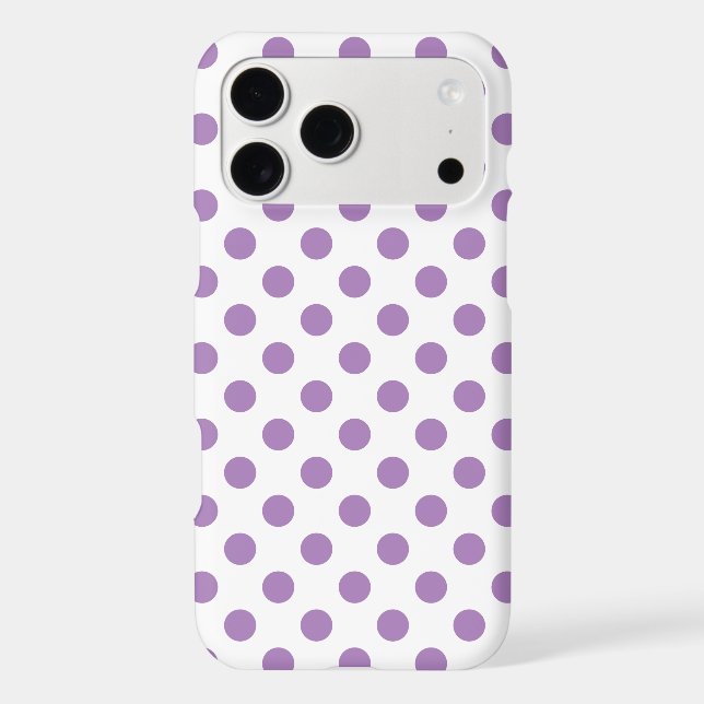 Lavender polka dots on white (Back)