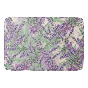 Lavender Profusion Dusty Lavender Warm Rustic Bath Mat