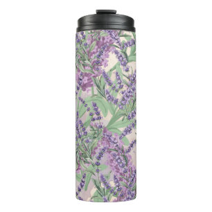 Lavender Profusion Dusty Lavender Warm Rustic Thermal Tumbler