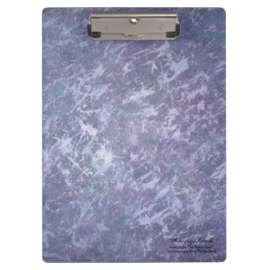 Lavender Purple Abstract Metallic Brushstroke Clipboard