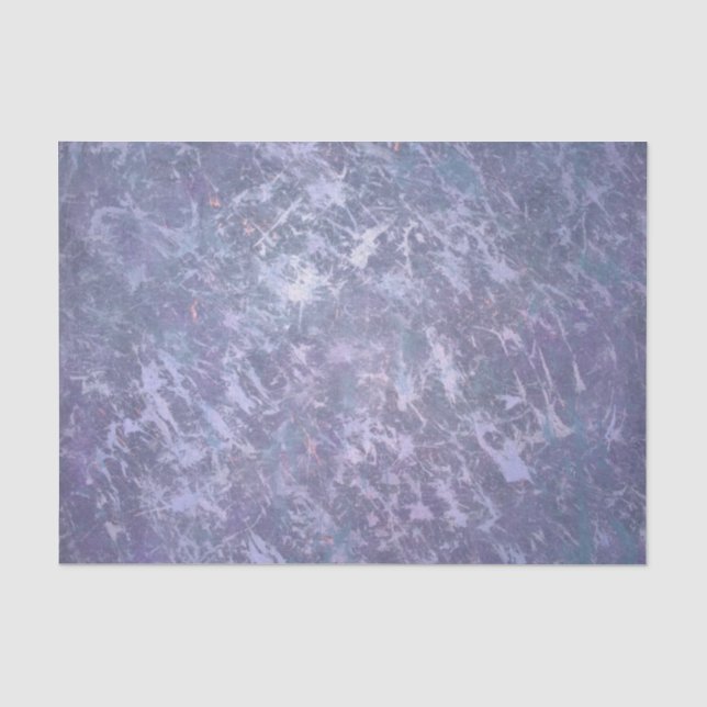 Lavender Purple Abstract | Metallic Brushstroke Tissue Paper (Front)