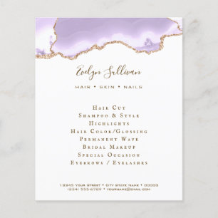 lavender purple agate flyer