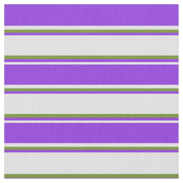 Lavender, Purple, and Green Coloured Pattern Fabric (Close Up)
