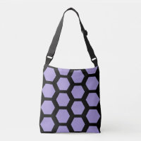 Lavender purple black honeycomb hexagon geometric