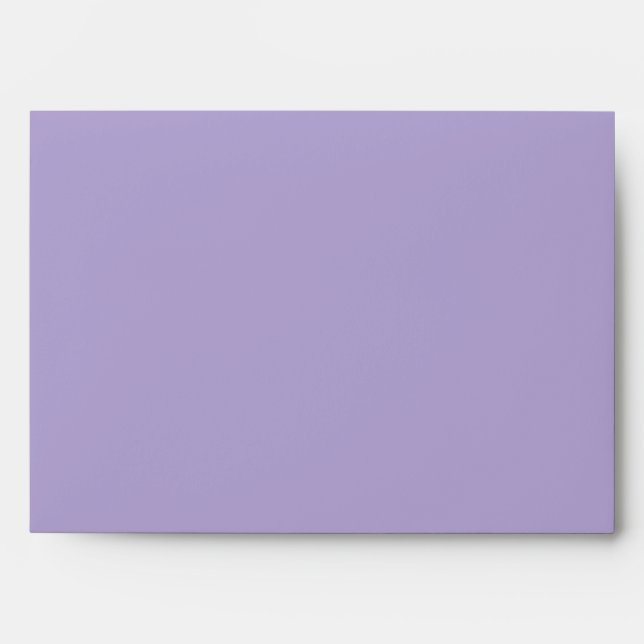 Lavender Purple Blank Customisable Envelope (Front)