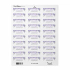 Lavender Purple Bridal Shower Return Address