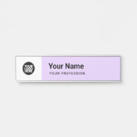 Lavender Purple Business Logo Name Profession